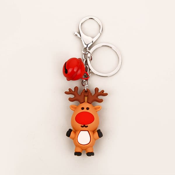 Fem julmini Santa Claus julgran Älg Snögubbe