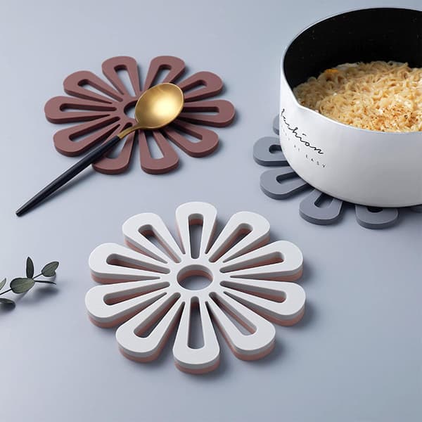 4 stk. Hule Silikon Gel Runde Sil Gummi Koster