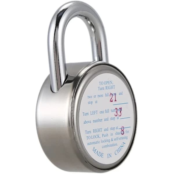 Master Numerolukko 50mm Pyöreällä Kiinteällä Numeroyhdistelmällä, A