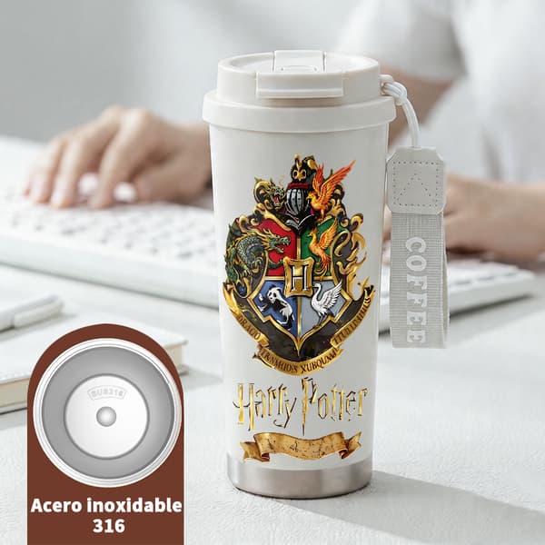 Termokaffekrus 500ml 316 Rustfrit Stål Moderne Design White