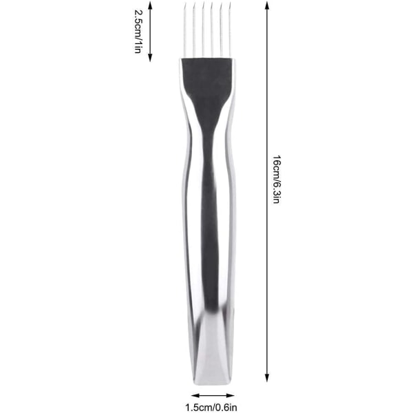 1 stk. 304 rustfrit stål hakket løg skærer til hjemmet