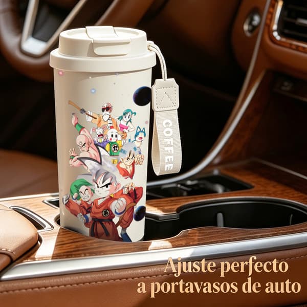 Kaffetermos 500ml Rustfritt Stål Dyredesign Pink
