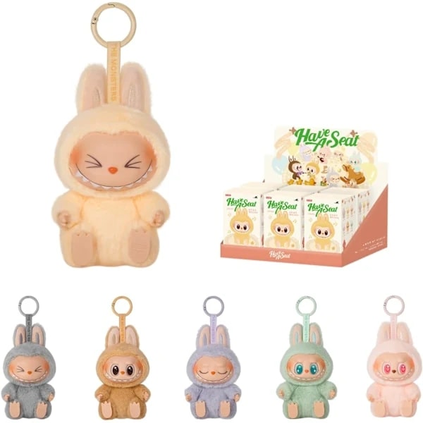 Högkvalitativ 1-pack FÖR POP MART LABUBU 2.0 Monster Surprise Macaron Plyschdocka Leksak Blind Box (Slumpmässig Färg)/NC 2