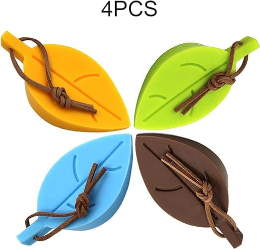 4-pack Dörrstopp, Bladsdörrstopp, Tjock Silikon