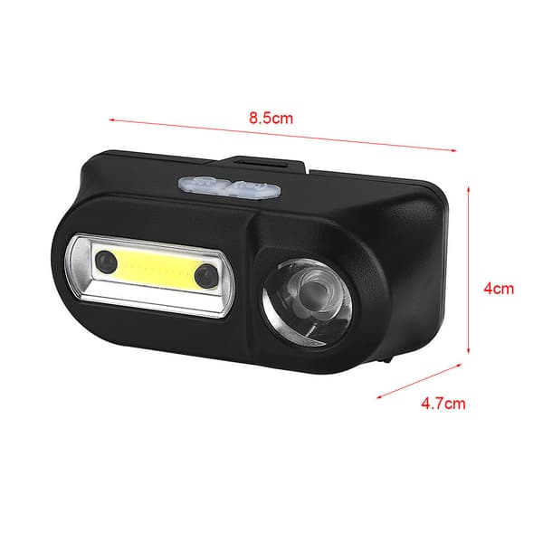 1 kpl anturivahti voimakas valo otsalamppu USB lataus LED ulko