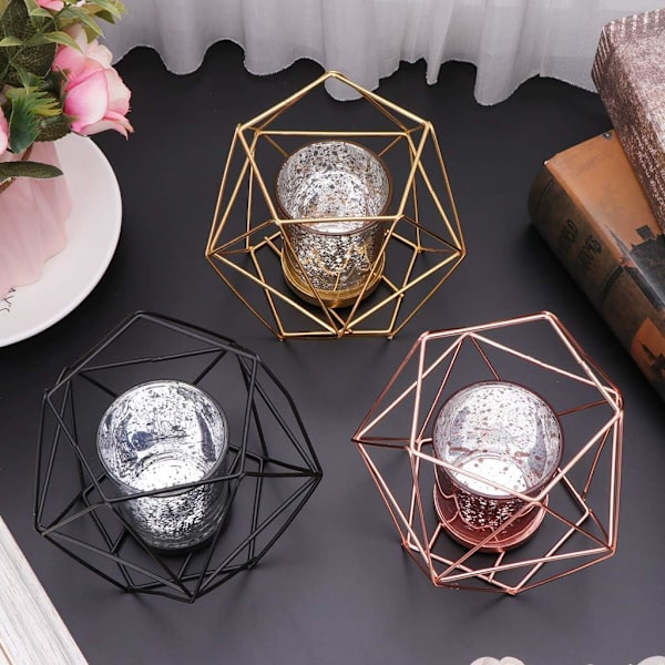 1-pack Guld Pentagonal Julkandlestav Modern