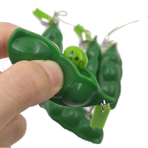 Legetøjs-Squeeze Soy Nøglering Nøglering Anti-Stress Nøglering Nøglering