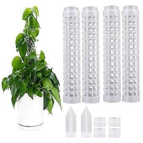 Stabelbar Transparent Mosstav i Plast til Planter Monstera, Tilbehør til Indendørsplanter Støttepinde, Plantepinde, A