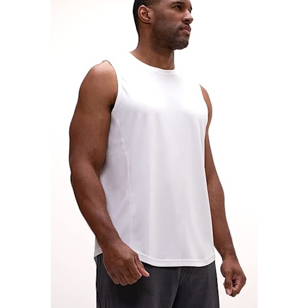 Träningslinne för män, avslappnad passform, gym, ärmlös (XXL-kod) 3PCS