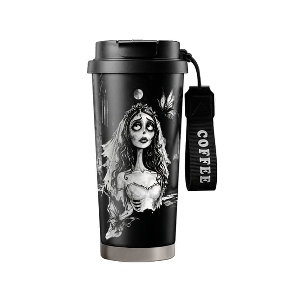 Kaffetermos 500ml Rustfritt Stål Dyreprint Design Black