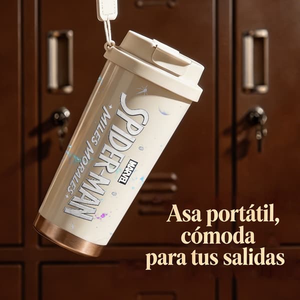 Kaffetermos 500ml Rustfritt Stål Juledesign Pink