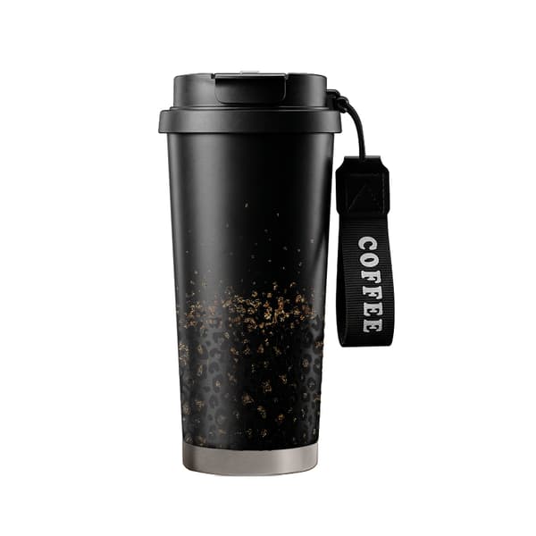 Termokopp 500ml Rustfritt Stål Militær Design Black