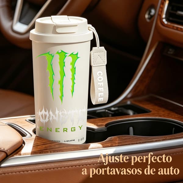 Termokaffekrus 500 ml Genanvendeligt Farverigt Design White
