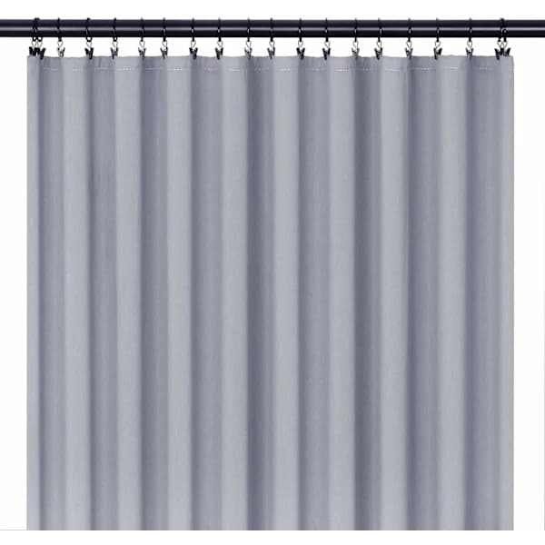 INF Gardinringe med klemmer sort 20 stykker (LGL)