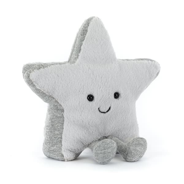 Jellycat 15 cm Amuseables Sølvstjerne plyslegetøj