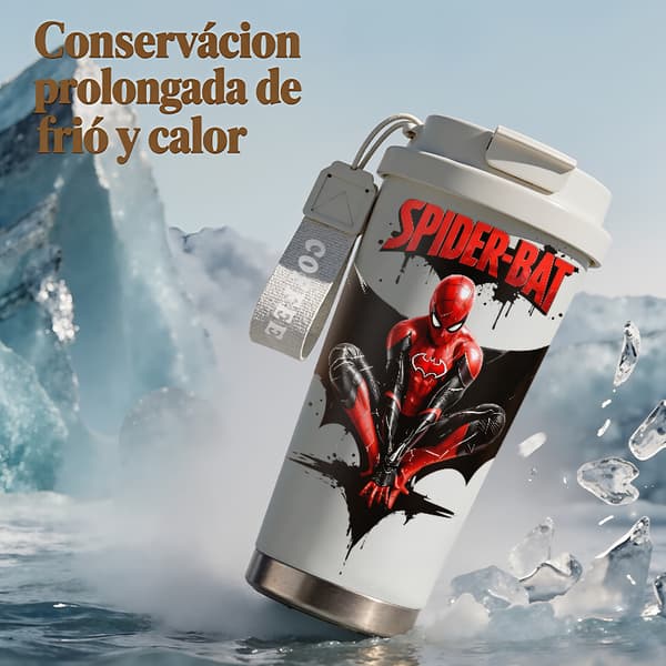 Bærbar kaffetermos 500 ml lekkasjesikker militær design Black