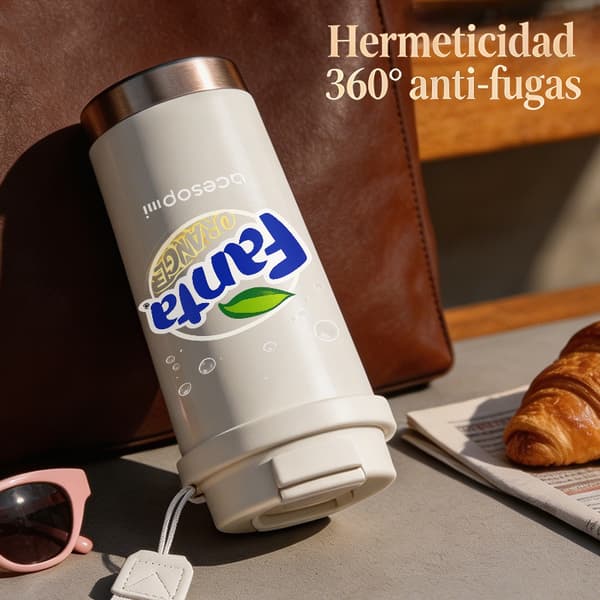 Termokopp 500ml 316 Rustfritt Stål Dyredesign White