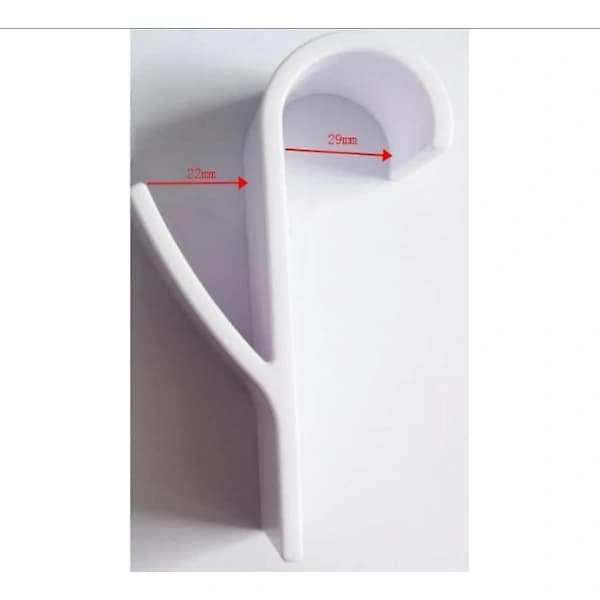 6 st handdukshängare för element, handdukstork för element, handdukshängare, vit plast, A