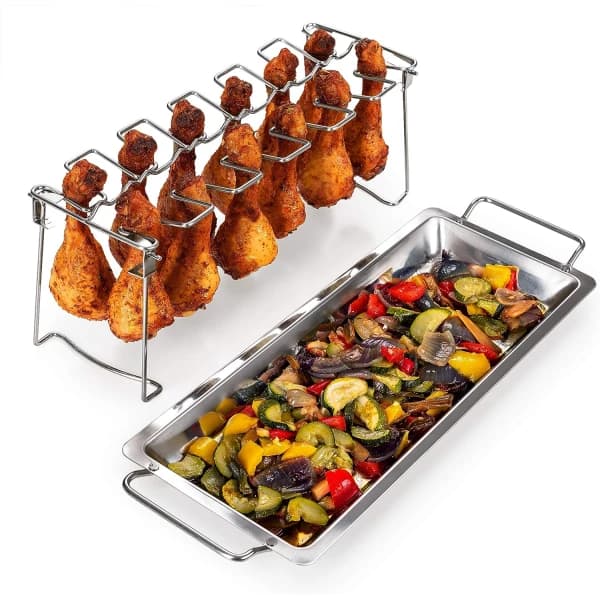 Kyllingstativ - Kyllingbenstativ - Grillstativ for kylling - Robust rustfritt stål