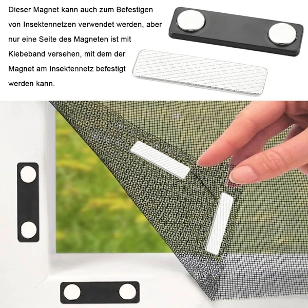 12-pack magnetiska namnskyltar, självhäftande magnetiska namnskyltar för kläder, metall namnskylthållare med 2-punktsmagnet för ID-korthållare, märkning