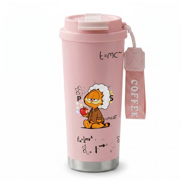 Termokopp 500ml 316 Rustfritt Stål Dyredesign Pink