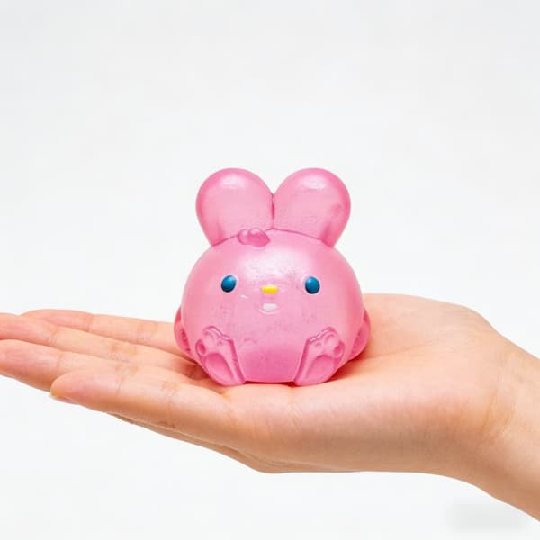 Påskehare Stress Gadgets, Klemme Påskehare, Stresslindrende Gadgets til Angstlindring- Red
