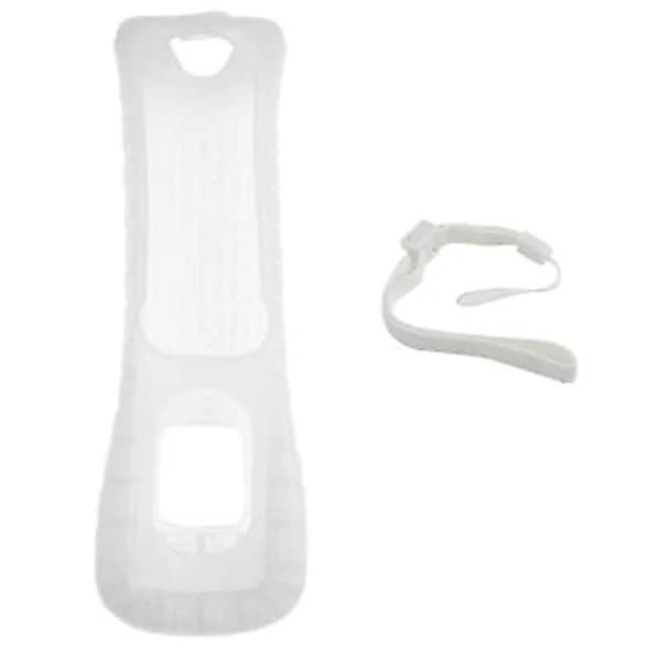 Silikonskyddsfodral och handledsremmar kompatibla med Wii Remote Controller, A