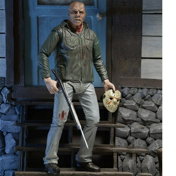 Fredag den 13:e Jason Voorhees Actionfigur Horrible Movie 3D Modell Dock Leksak Ornament För Fans Samling