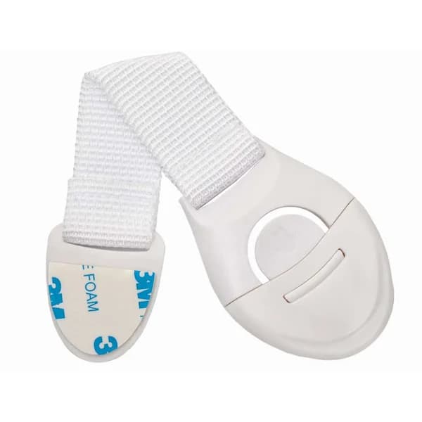 10x Skapssperre / Skuffesperre / Barnelås Hvit