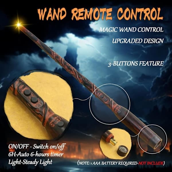 Kelluvat kynttilät taikasauvalla, 12 kpl, a