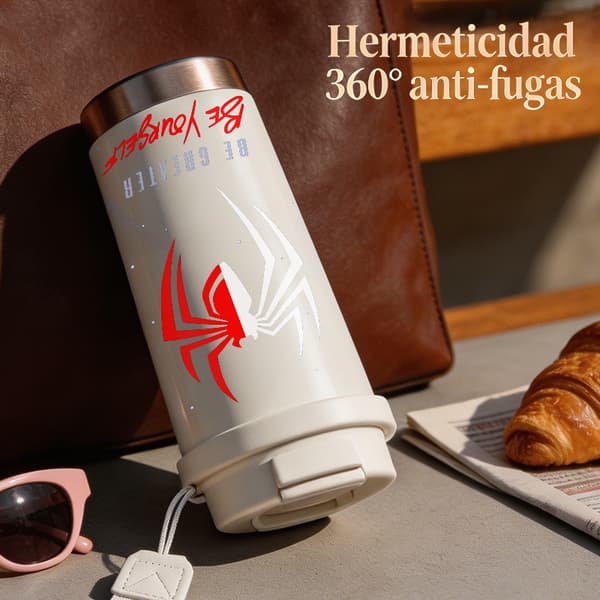 Kaffetermokande 500ml 316 Rustfrit Stål Halloween Design White