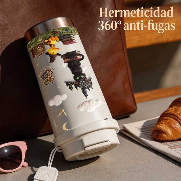 Termisk kaffekopp 500 ml for daglig bruk Dyredesign Pink