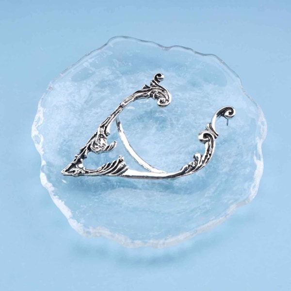 1 par (Silver) Gothic Elf Ear Cuff örhängen Retro Elven Fairy