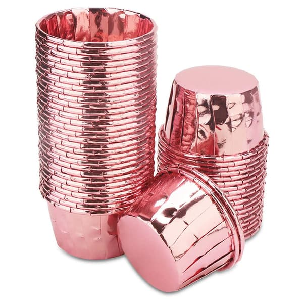50 stk olje-resistent bakepapir i roségull