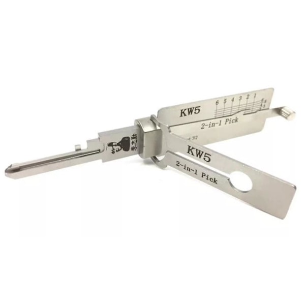 Helt nytt låssmedsverktyg Kw1 Kw5 Sc1 Sc4 för 5-stifts nyckelspår Silver Metall Användbara bilverktyg