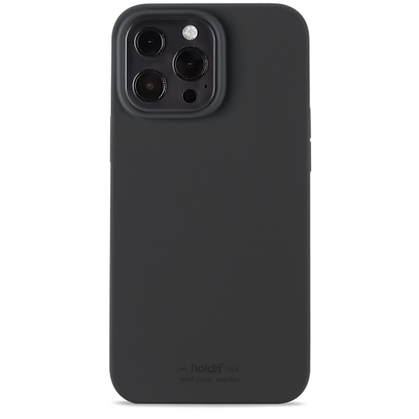 iPhone 13 Pro Max - Mobilcover Silikone - Sort Sort,y