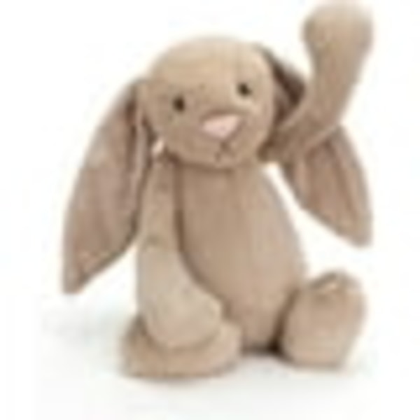 Jellycat Bashful Luxe Luna Kaninbamse, Kæmpe 51 cm | Kanin og Hare Plyslegetøj | Klassisk Børnegave Khaki Beige