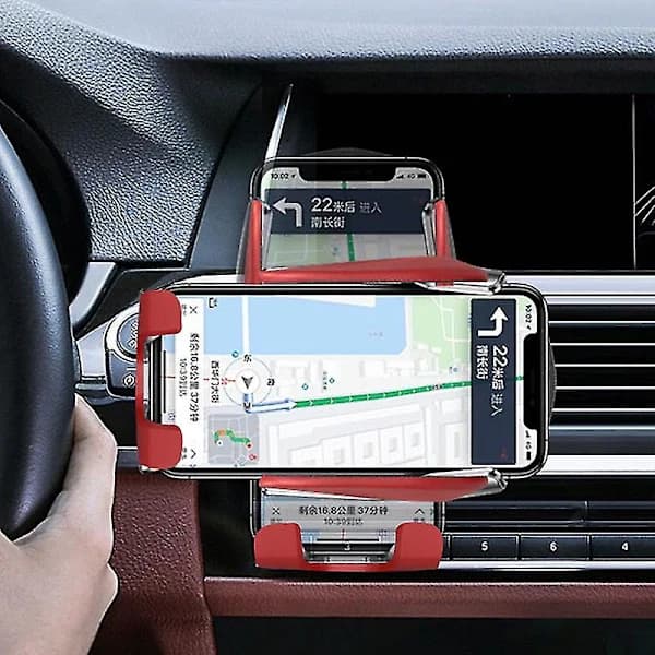 Smart Bil Trådløs Lader Automatisk Sensor Telefonholder (svart),A