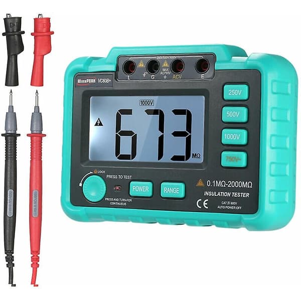VC60B isolasjonstester + digitalt megohmmeter levert uten batteri