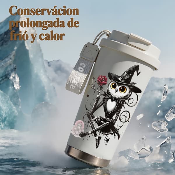 Kaffetermos 500ml 316 Rustfritt Stål Militær Design Black