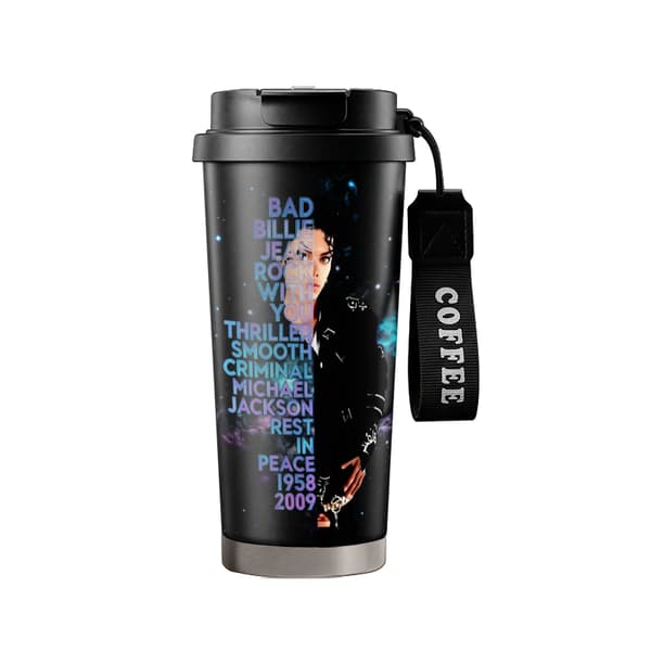 Kaffetermos 500ml Rustfritt Stål Juledesign Black
