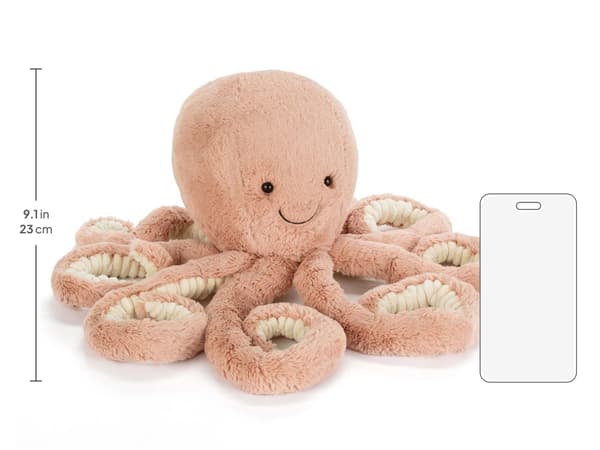 Jellycat 49cm Odell Bläckfisk mjukdjur