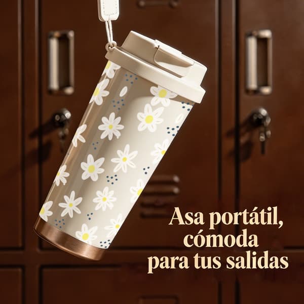 Kaffetermos 500ml 316 Rustfritt Stål Juledesign Black