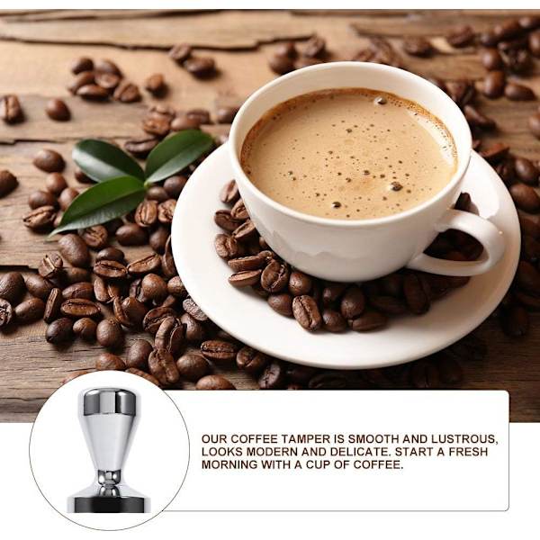 1 Stk. Rustfrit Stål Espresso Høvlskaft Kaffe Bønnepresse Værktøj