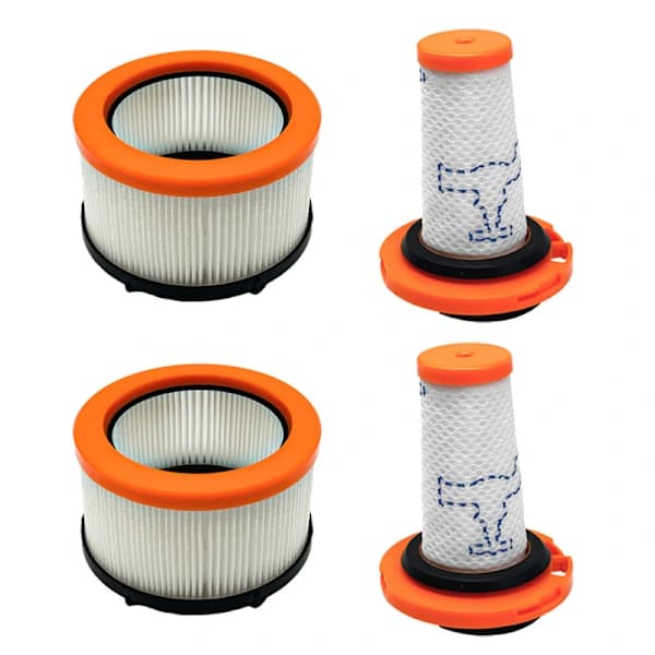 4-pack Filter för Rowenta X-FORCE FLEX 9.60, Filter för Rowenta X-FORCE FLEX 9.60 och X-NANO ESSENTIAL RH20xx, 2 par, A