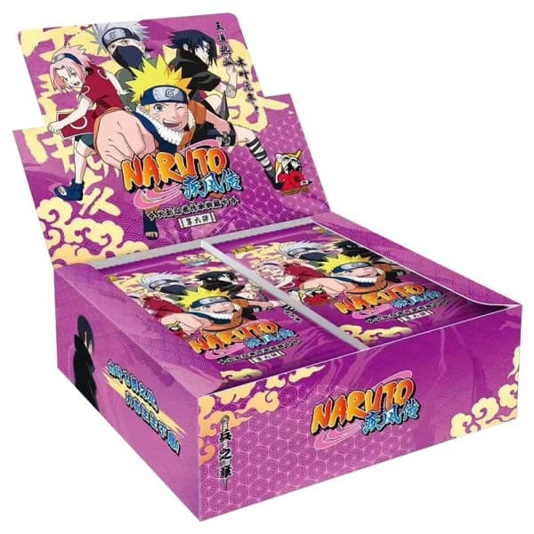 Naruto Kortæske Anime Figur Kort Booster Pack Sasuke Samling Flash Kort Legetøj