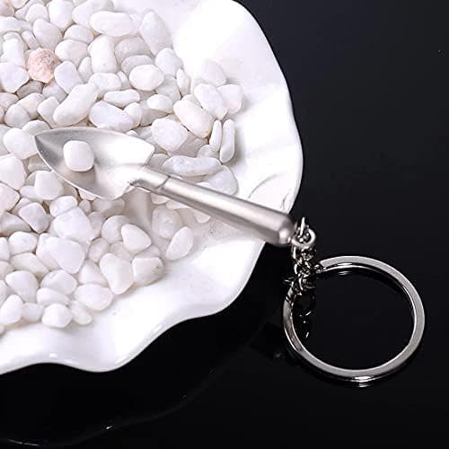 1 avaimenperä mini 3D lapio avaimenperä sinkkiseos avaimenperä metalli