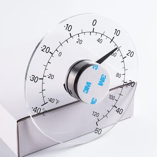 Digital vindus termometer utendørs termometer selvklebende vanntett temperaturmåler, A