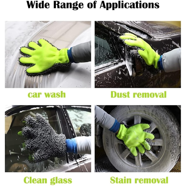 Chenille Car Wash Handsker Microfiber Chenille Car Wash Mitte 5