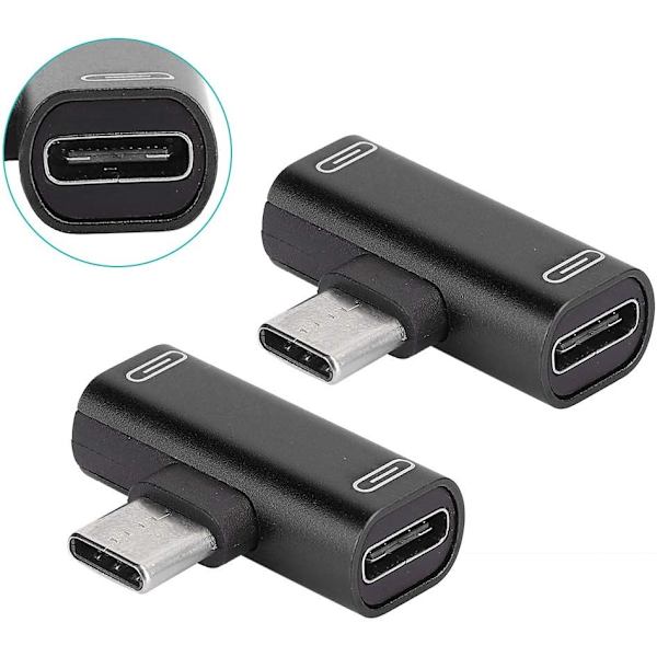 2-osainen adapteri, 2-in-1-muunnin, alumiininen USB-C pikalataus